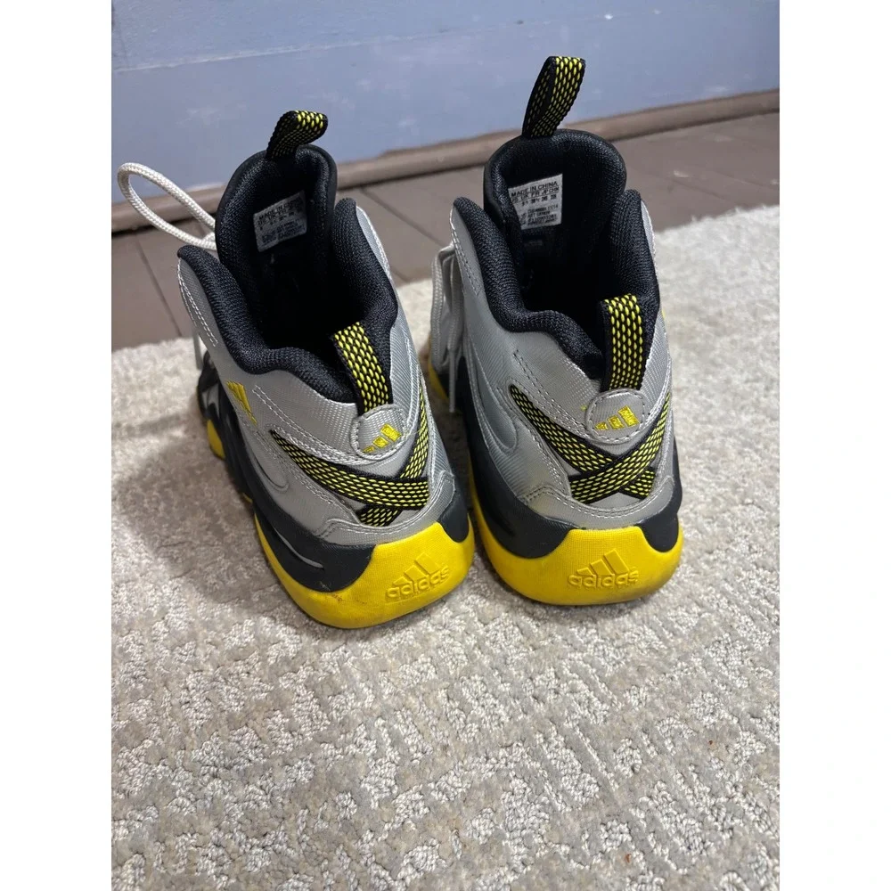 Adidas Equipment KB8 II Mens Basketball Shoes Silver Yellow‎ SZ 6